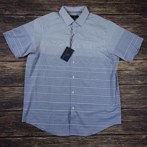 Hart Schaffner Marx Shirt Blue Mens L